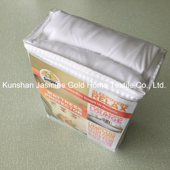 105GSM 100% Polyester knitted Fabric Zippered Waterproof Mattress Protector