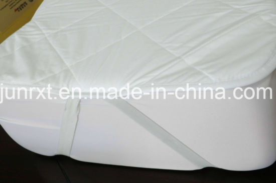 Hotel Use Quilted Cotton Fabric Filling and Pongee Fabric Waterproof Mattress Cover Protector