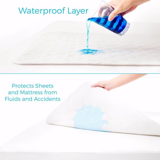 Waterproof Bed Pad with Highly Absorbent Fill Layer